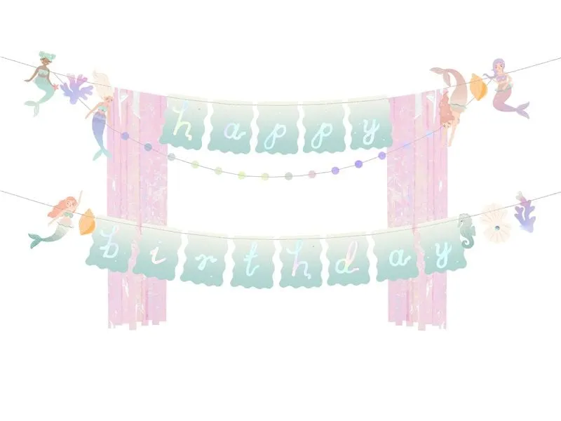 Partydeco Girlande Happy Birthday, 130 x 100 cm, Papier