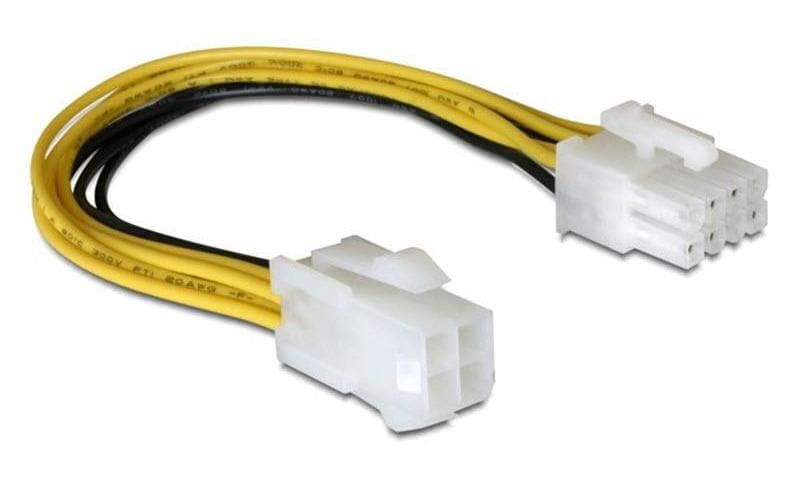 Delock Stromkabel 4Pin - 8Pin 15 cm Delock Stromkabel 4Pin - 8Pin 15 cm