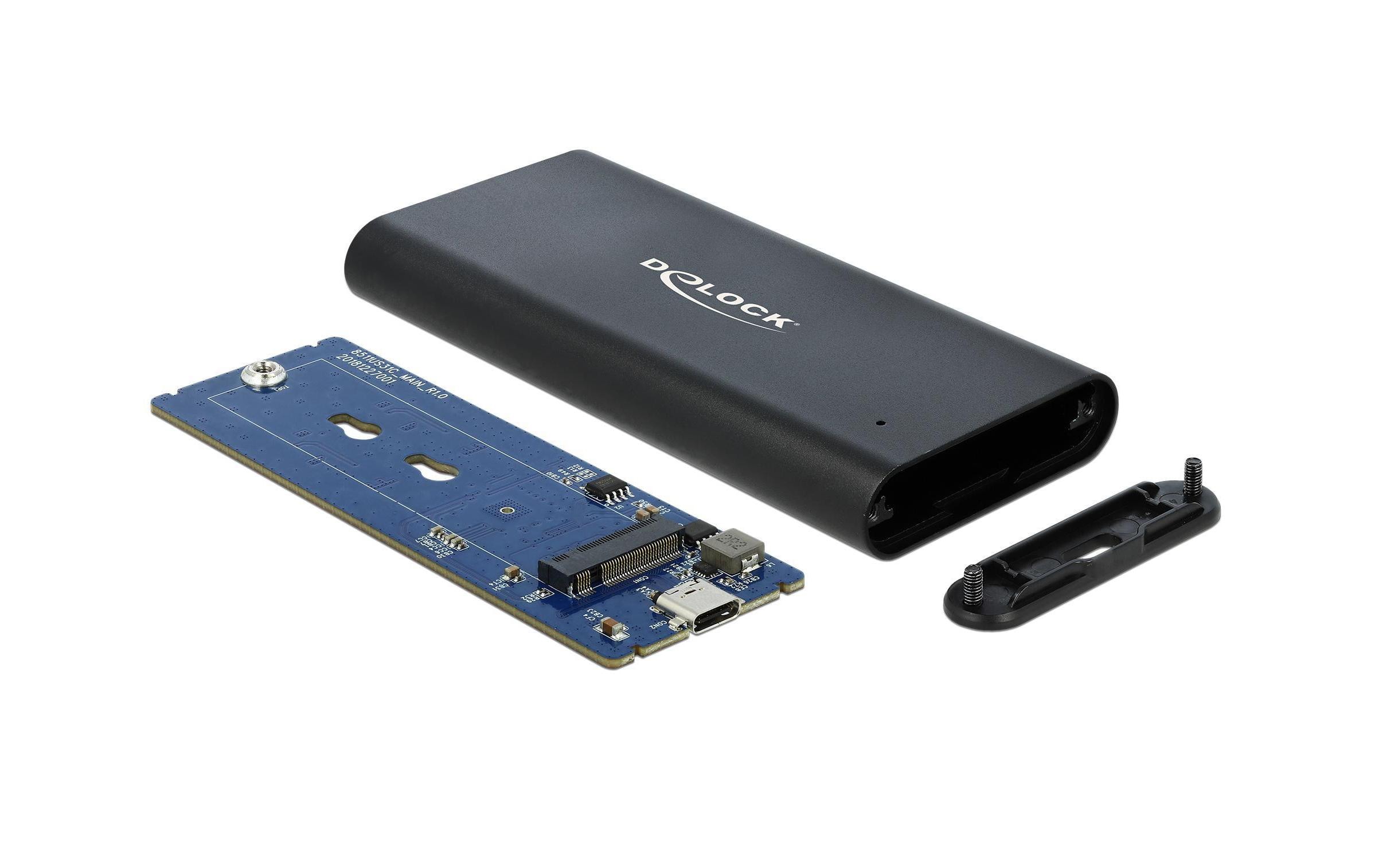 Delock Externes Gehäuse USB3.1 Typ-C - NVME SSD M.2