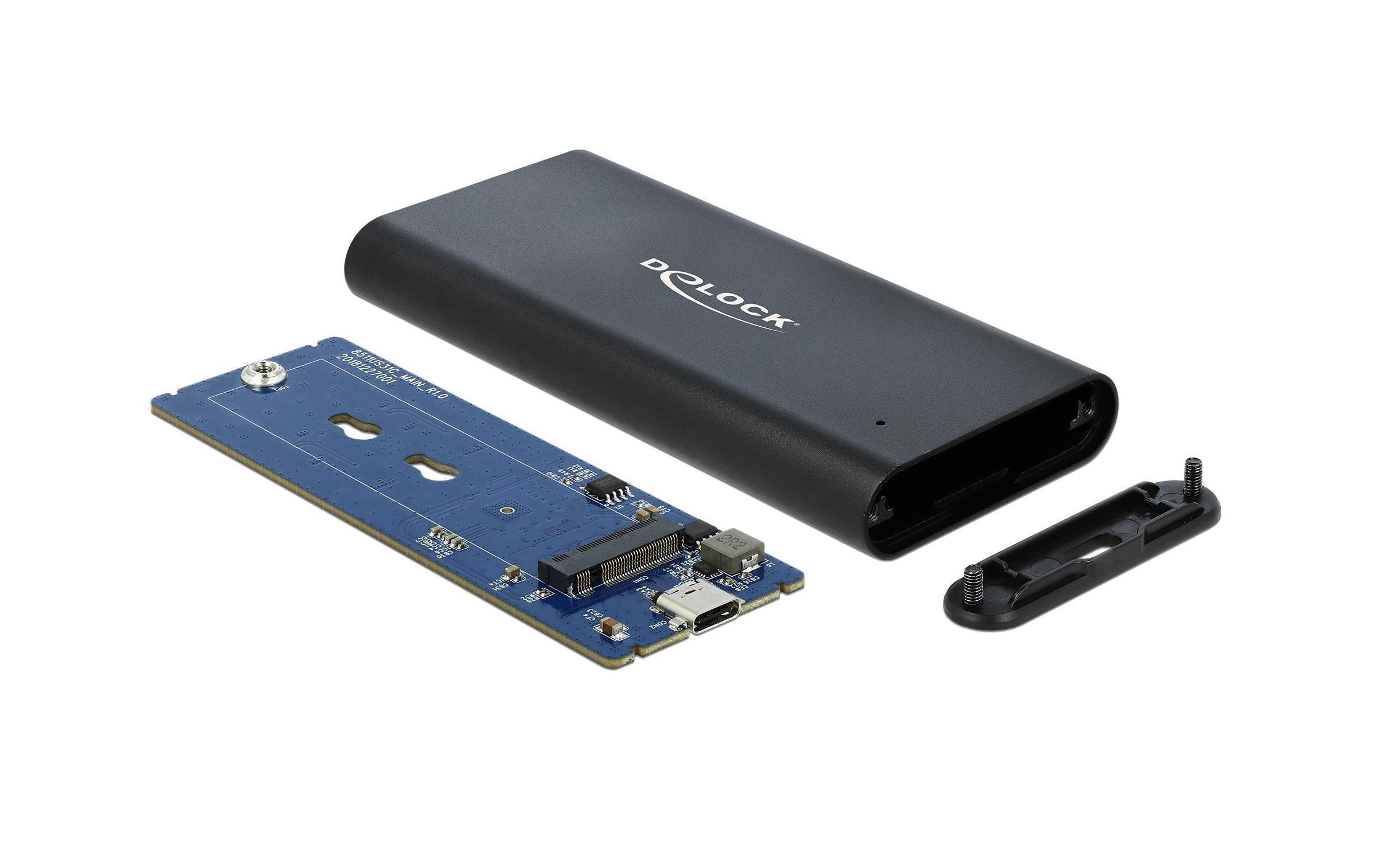 Delock Externes Gehäuse USB3.1 Typ-C - NVME SSD M.2 Delock Externes Gehäuse USB3.1 Typ-C - NVME SSD M.2