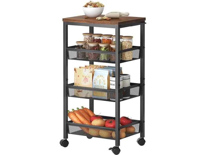 relaxdays Nischenwagen 77 x 22 x 45.5 cm Schwarz relaxdays Nischenwagen 77 x 22 x 45.5 cm Schwarz