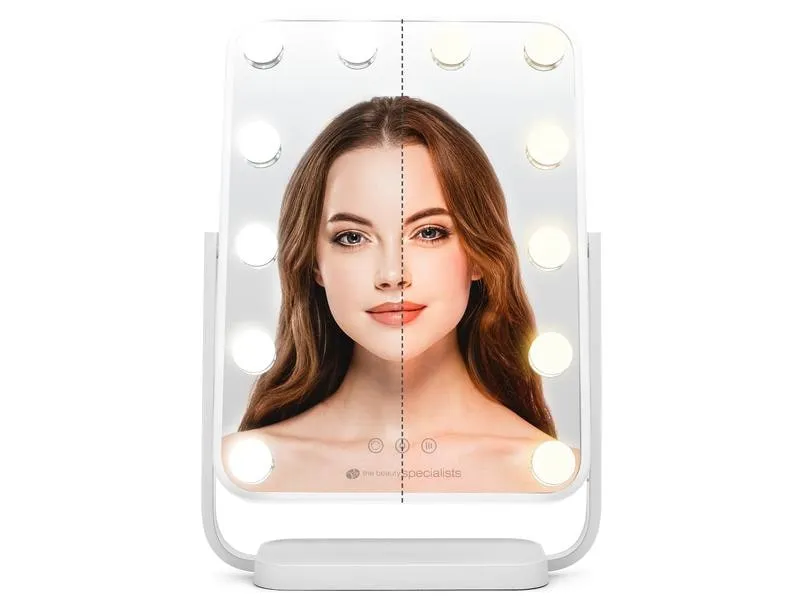 Rio Kosmetikspiegel Hollywood Glamour Weiss Rio Kosmetikspiegel Hollywood Glamour Weiss