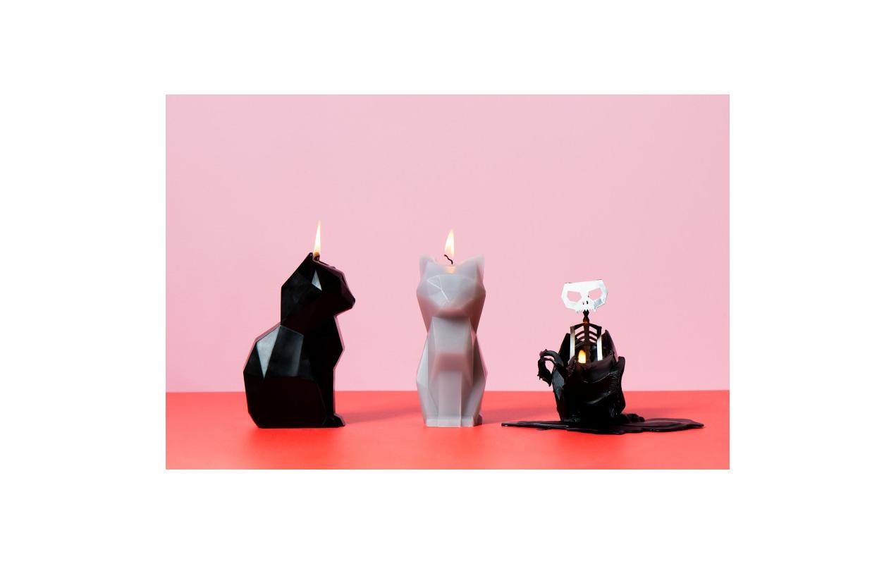 54Celsius Kerze PyroPet Cat Kisa Schwarz