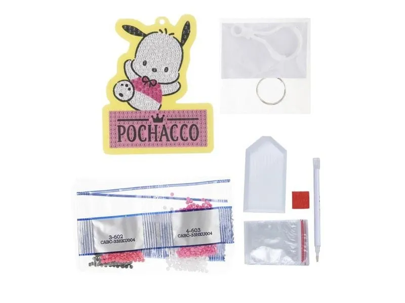 CRAFT Buddy Pochacco, Crystal Art Rucksack Anhänger CRAFT Buddy Pochacco, Crystal Art Rucksack Anhänger