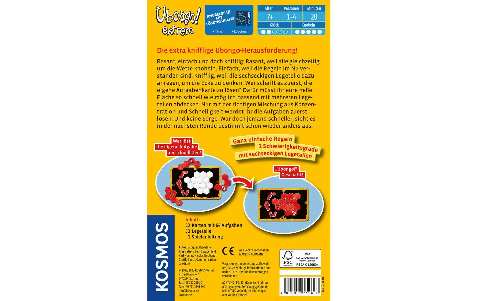 Kosmos Knobelspiel Ubongo! extrem