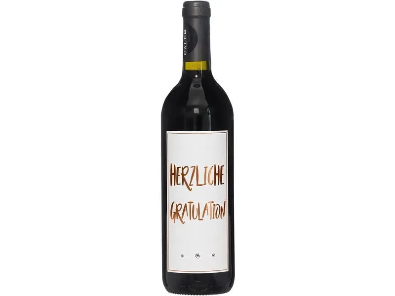 Dreams and Fantasy Geschenkidee Rotwein Herzliche Gratulation Kupfer, 750 ml Dreams and Fantasy Geschenkidee Rotwein Herzliche Gratulation Kupfer, 750 ml