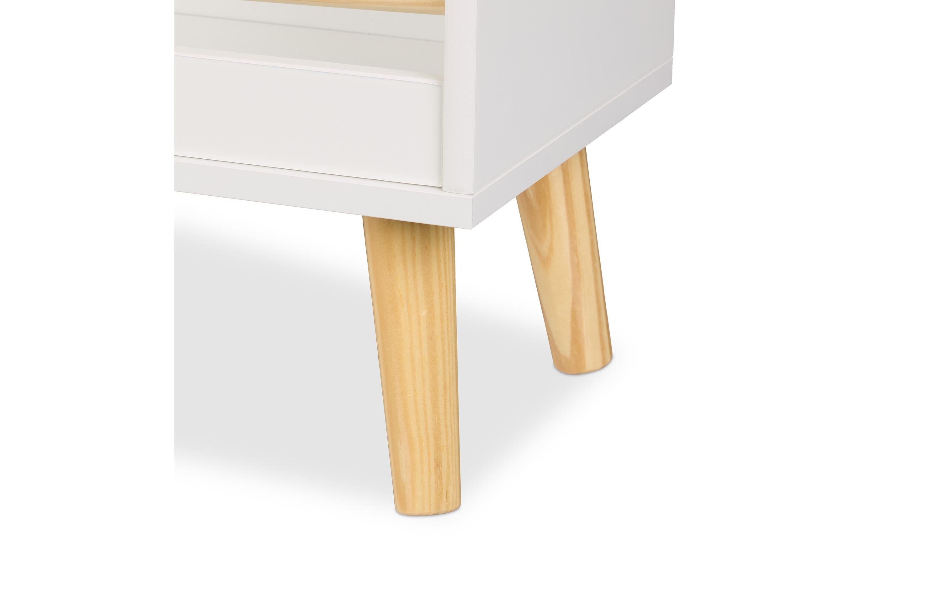 relaxdays Bücherregal für Kinder Hellbraun; Weiss