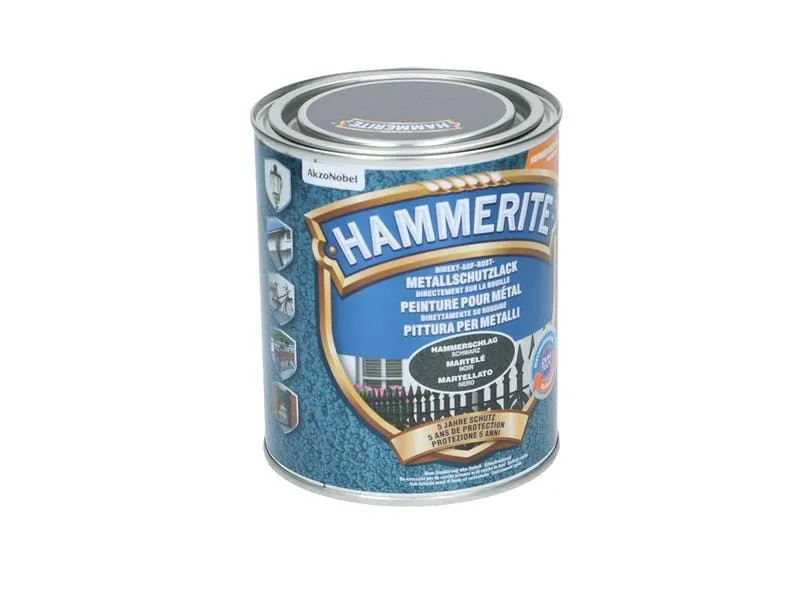 Hammerite Metall-Schutzlack HS Schwarz, 750 ml Hammerite Metall-Schutzlack HS Schwarz, 750 ml