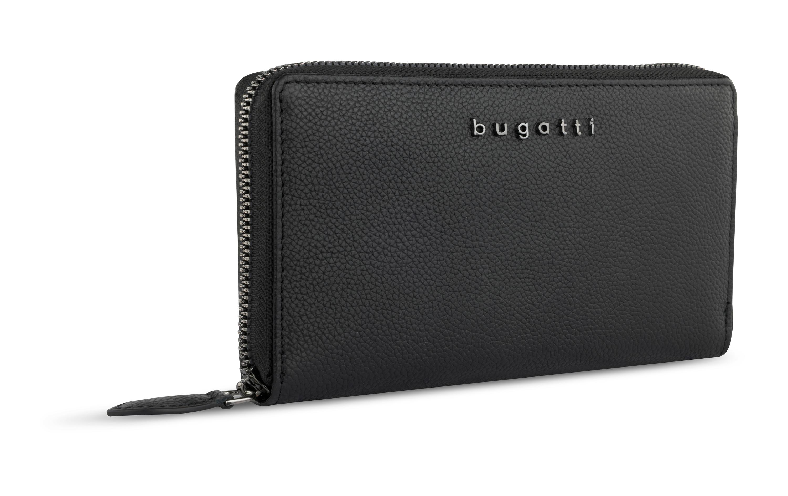 Bugatti Portemonnaie Bella 18.5 cm, Schwarz