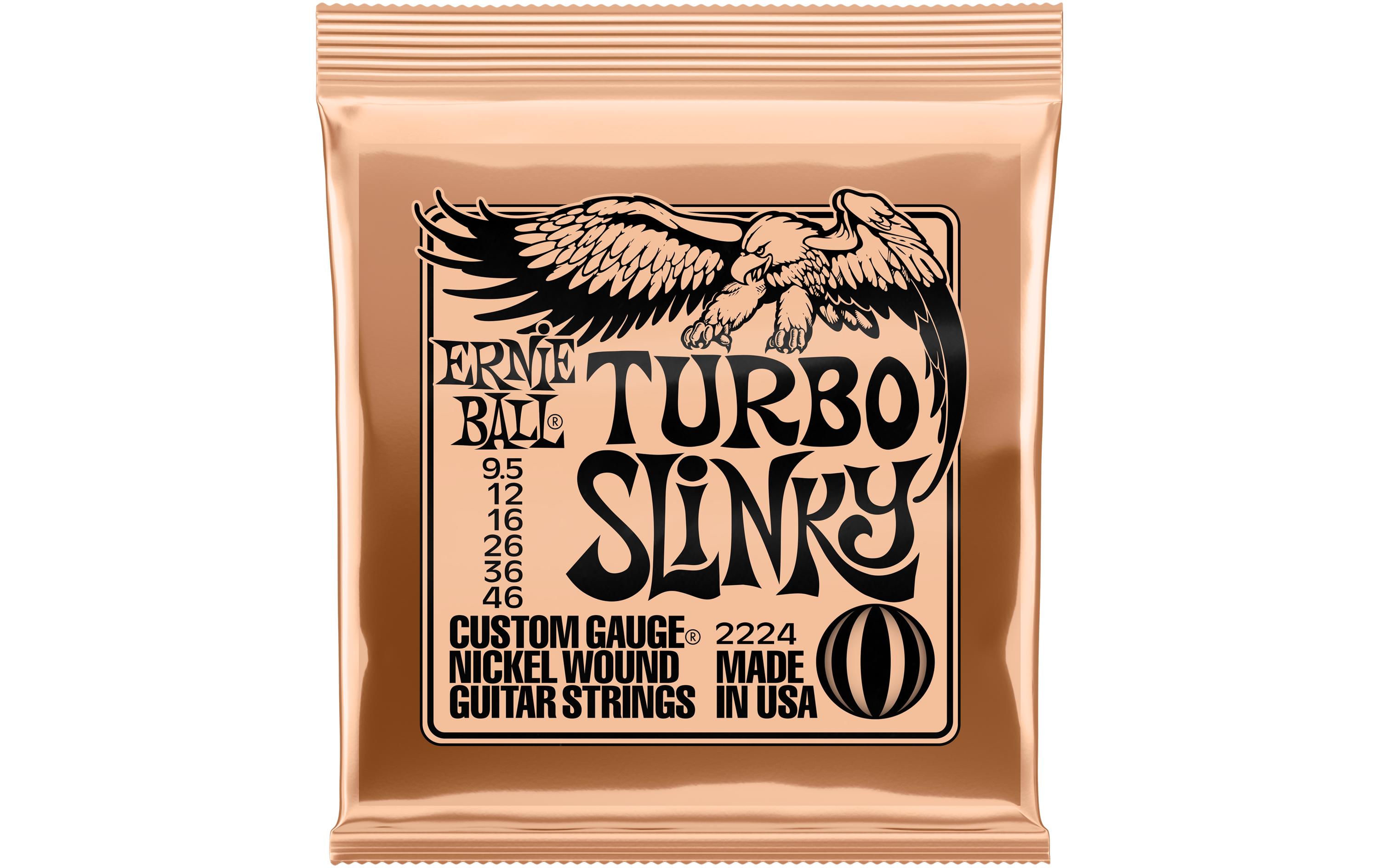 Ernie Ball Gitarrensaiten 2224 Turbo Slinky – Turbo 9.5 - 46