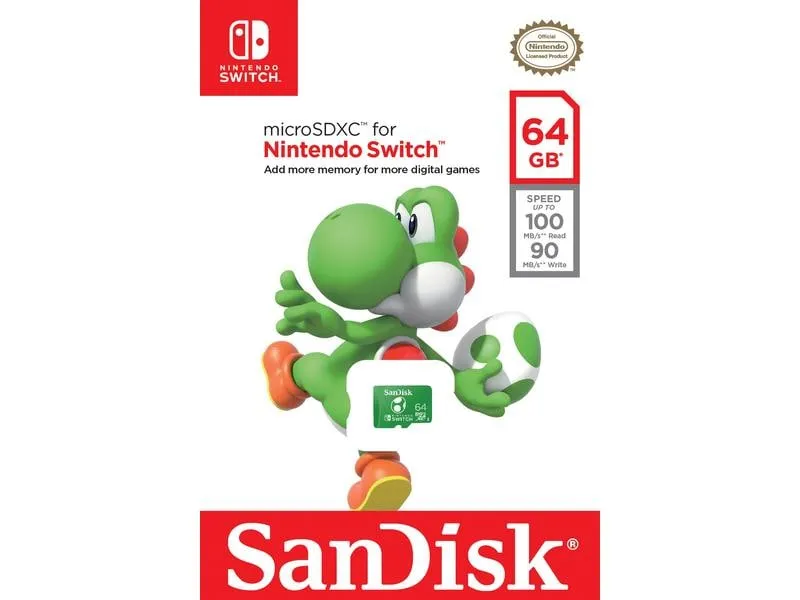 SanDisk microSDXC-Karte Nintendo Switch U3 64 GB