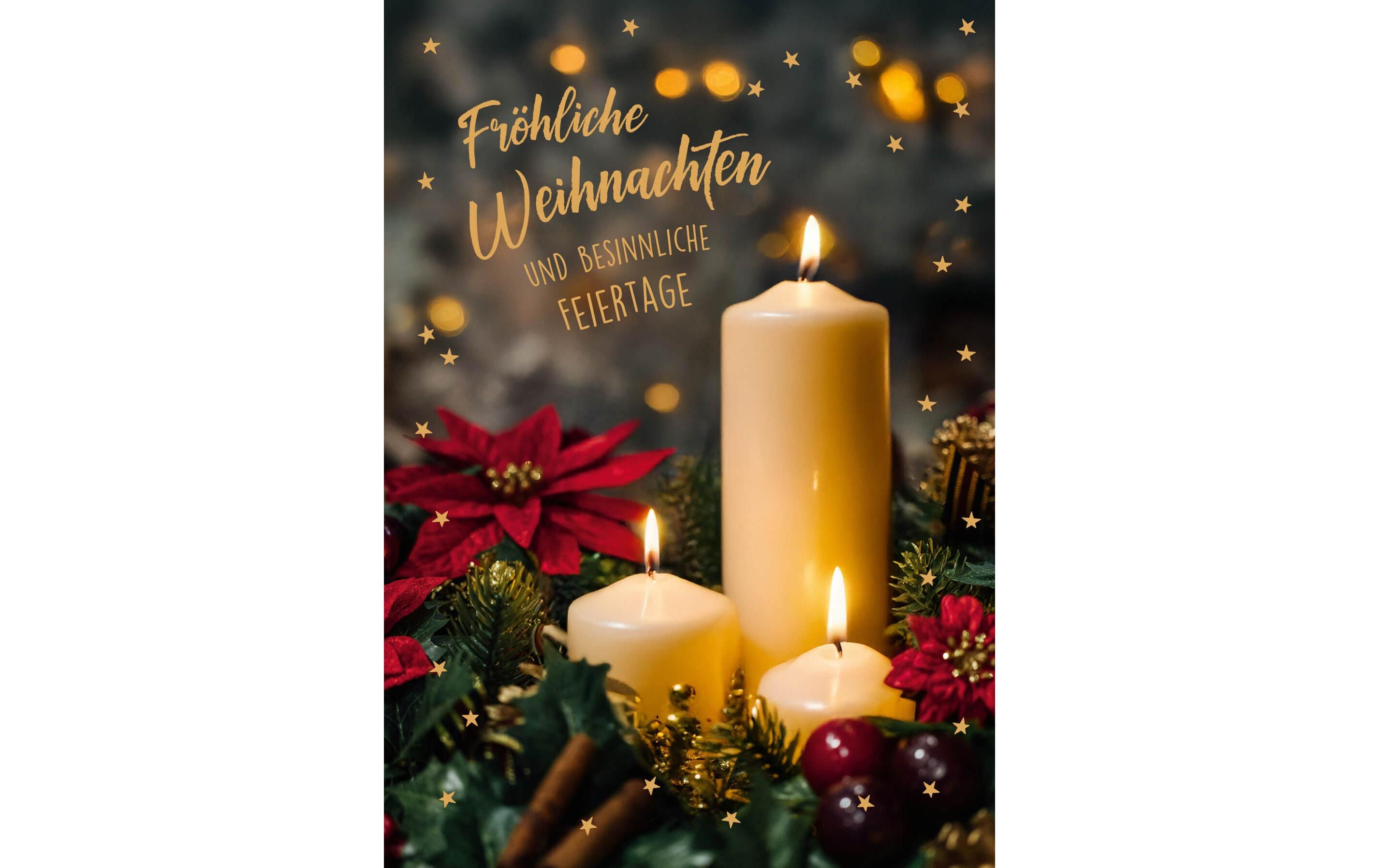 ABC Weihnachtskarten-Set A6, 5 Stück