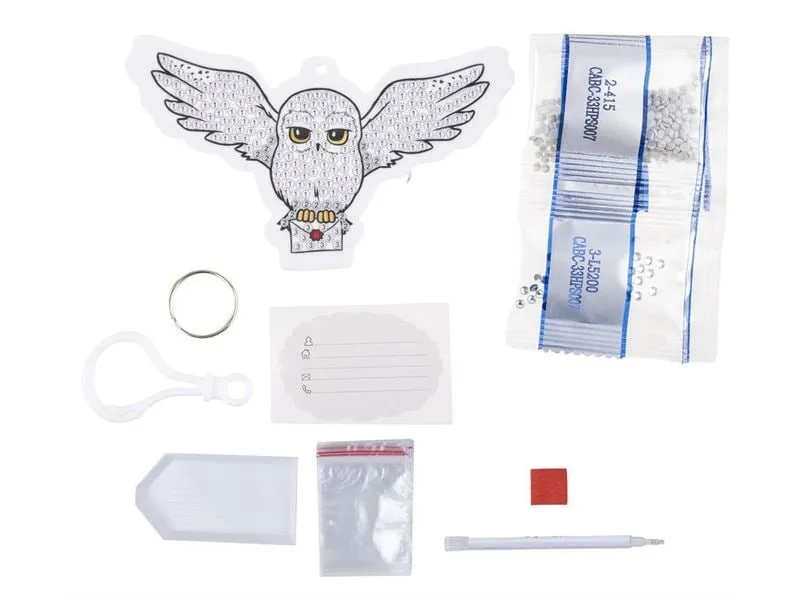 CRAFT Buddy Hedwig, Crystal Art Rucksack Anhänger CRAFT Buddy Hedwig, Crystal Art Rucksack Anhänger