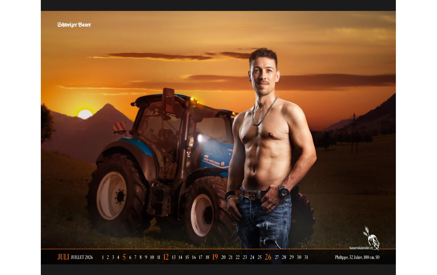 Calendaria Schweizer Bauernkalender Boys 2026