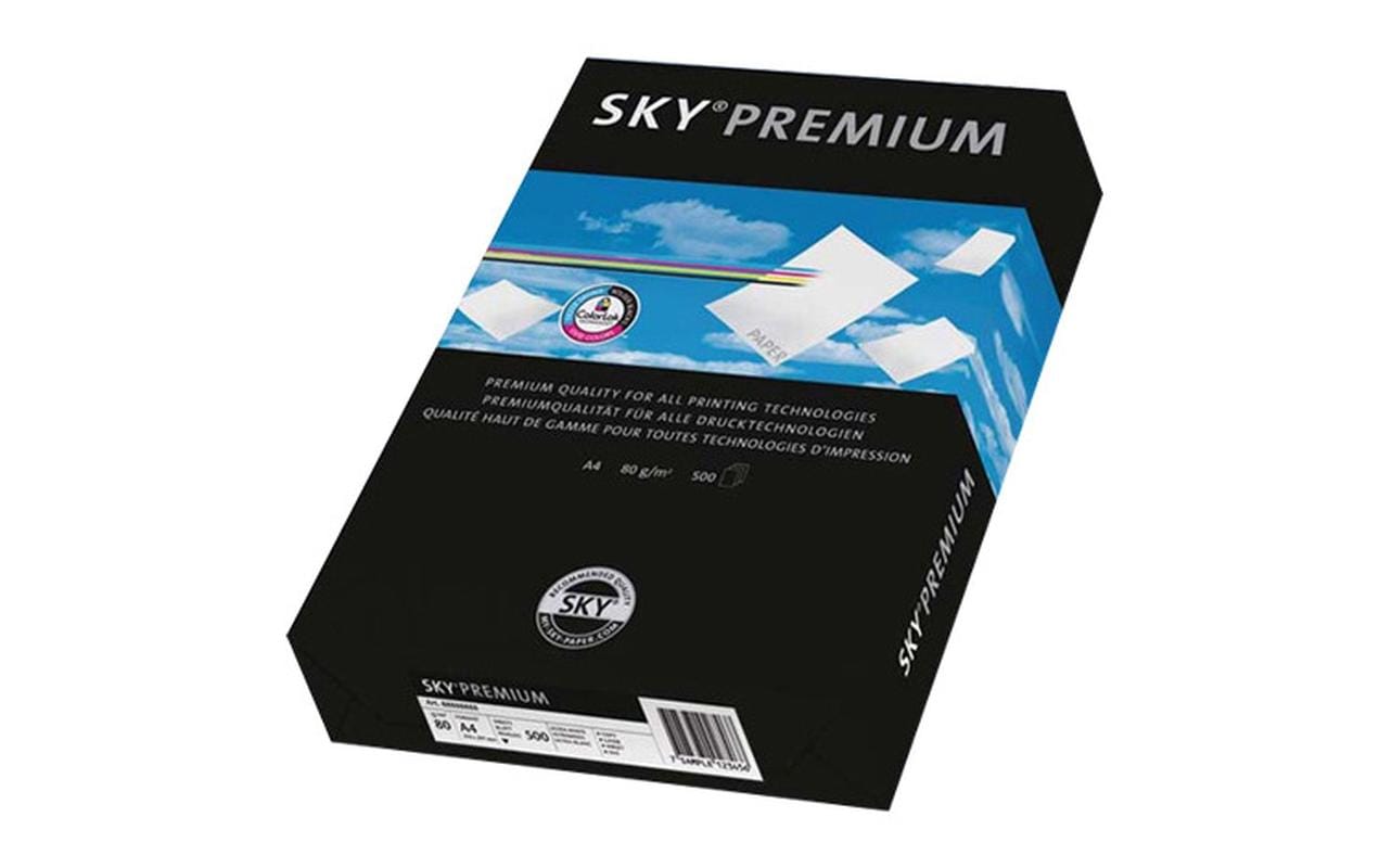 Sky Kopierpapier Premium A4, Weiss, 100 g/m², 500 Blatt