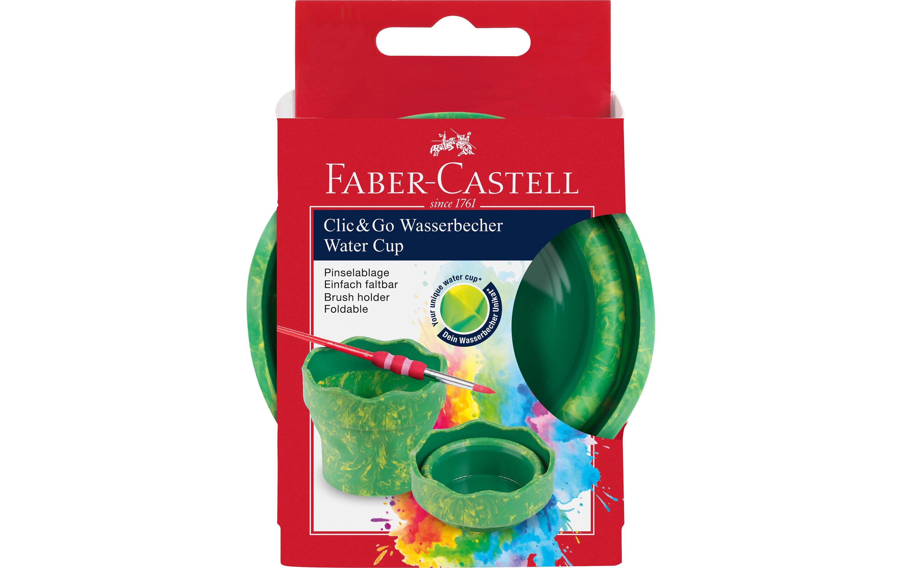 Faber-Castell Wasserbecher Clic&Go Grün