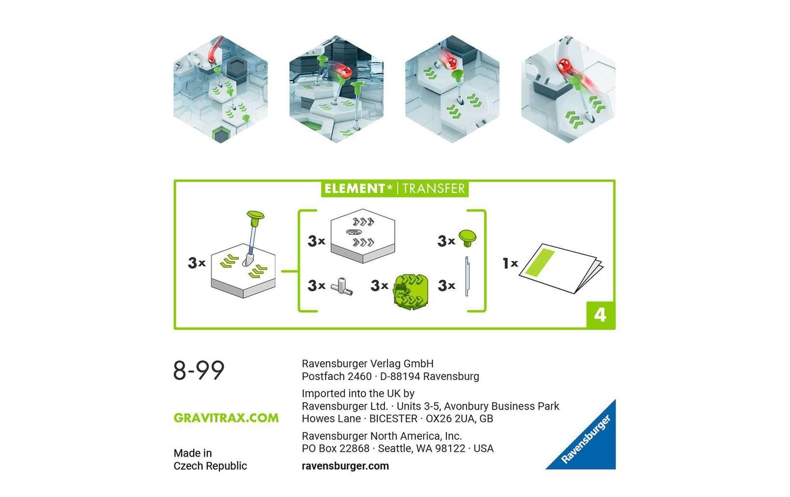 Ravensburger Kugelbahn Zubehör GraviTrax Element Transfer