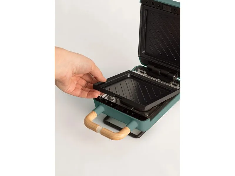 Create Waffeleisen Stone 2 in 1 Compact Salbeigrün