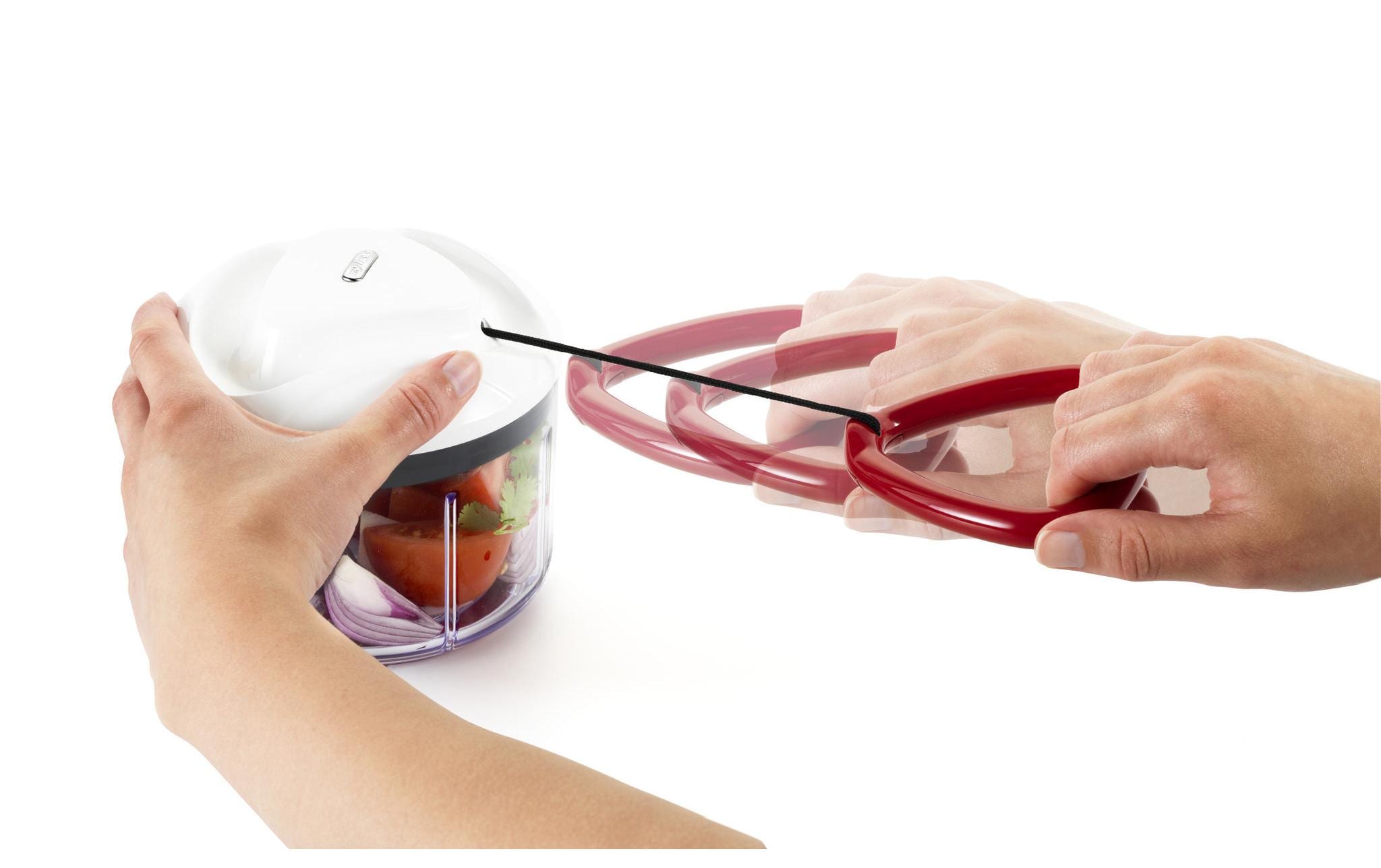 Zyliss Hacker Easy Pull Rot/Weiss