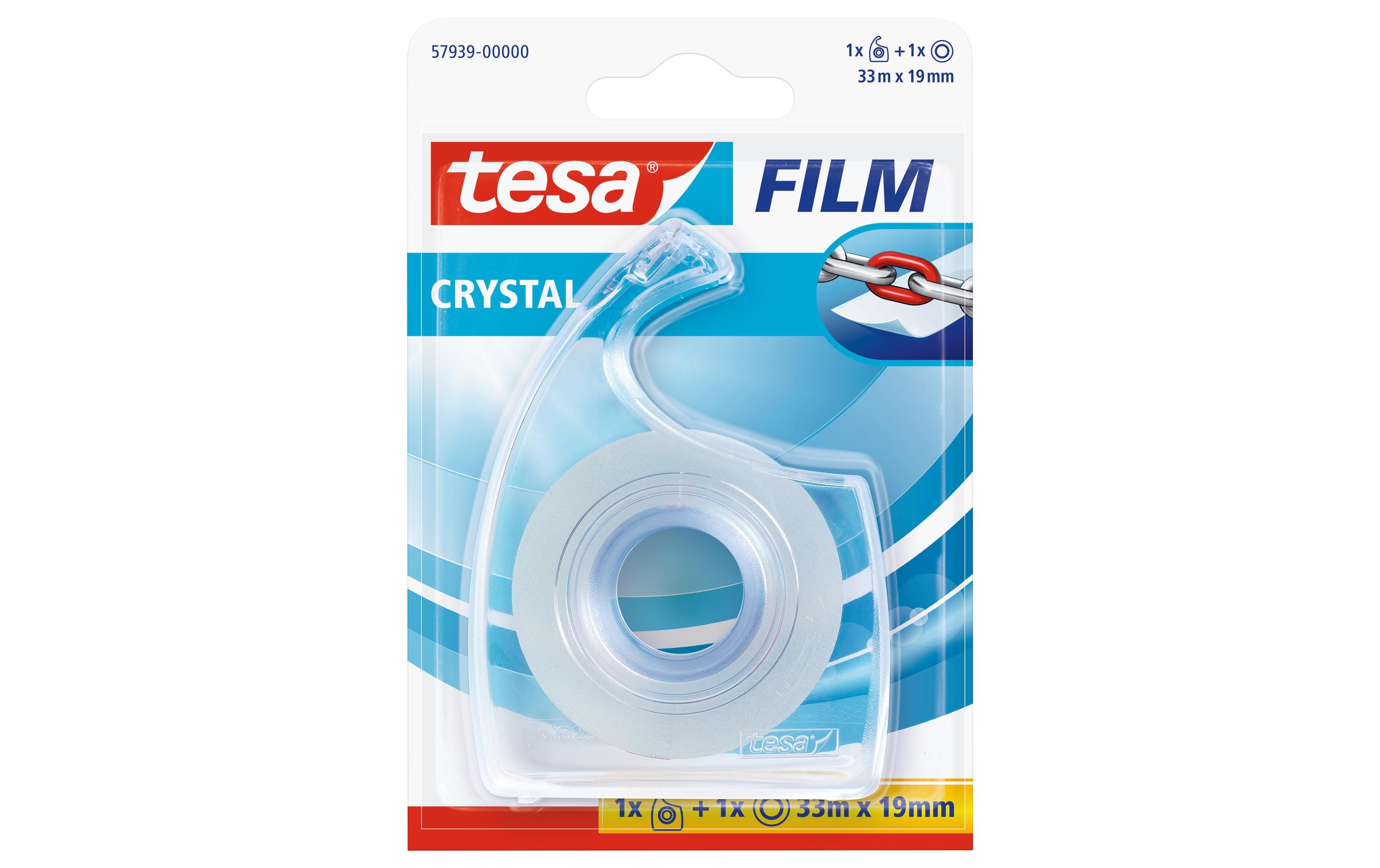 tesa Handabroller crystal 19 mm x 33 m, Transparent tesa Handabroller crystal 19 mm x 33 m, Transparent