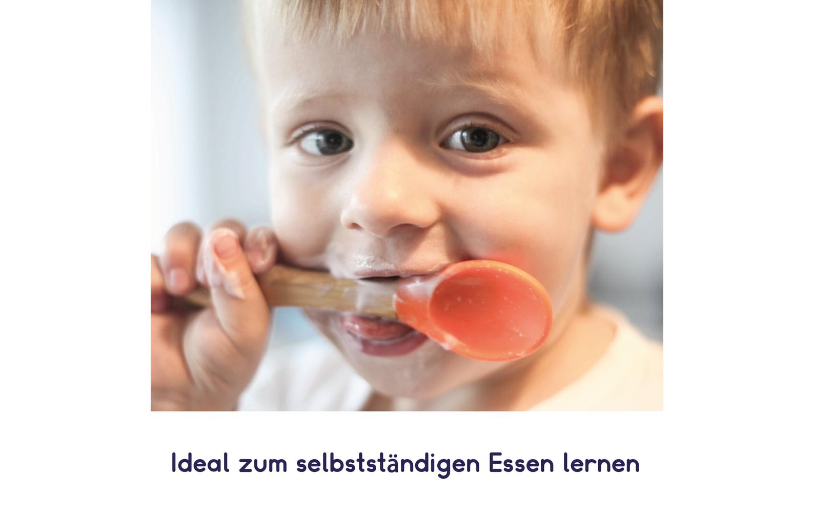 Kleinfuchs Kinderteller Bambus Eule Grün