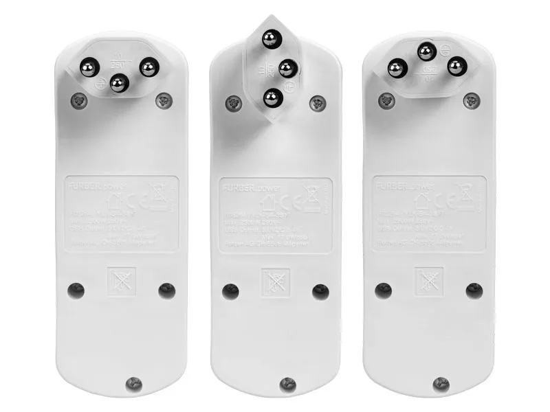 FURBER.power Mehrfachstecker Flexo 3 x T13, USB-A, USB-C, drehbar FURBER.power Mehrfachstecker Flexo 3 x T13, USB-A, USB-C, drehbar