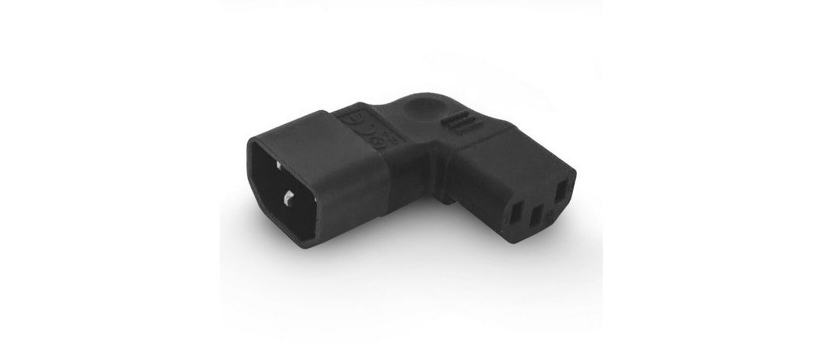 Alpha Elettronica Adapterstecker C13 - C14, seitlich gewinkelt Alpha Elettronica Adapterstecker C13 - C14, seitlich gewinkelt