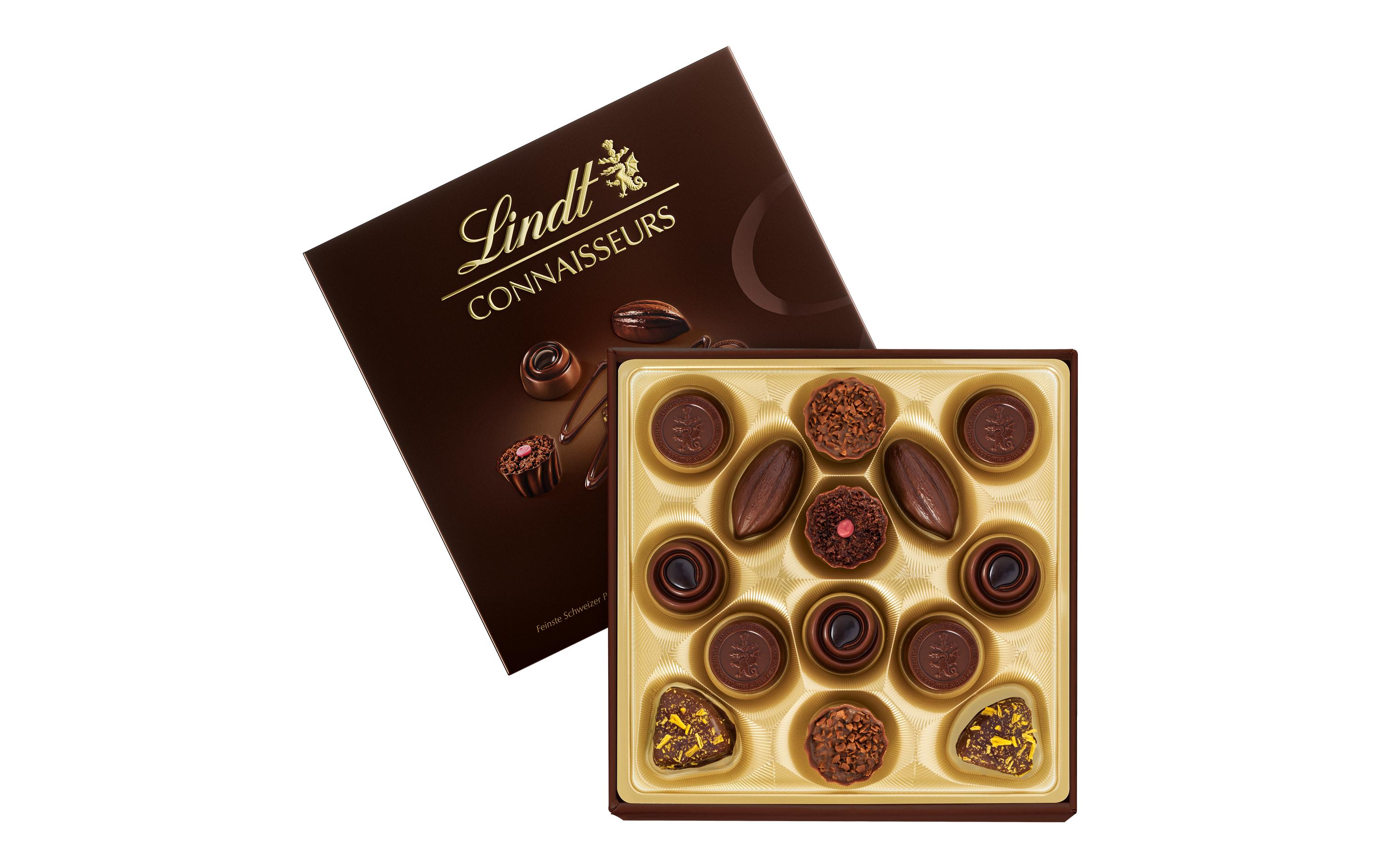 Lindt Schokoladen-Pralinen Connaisseurs Collection Noire 140 g