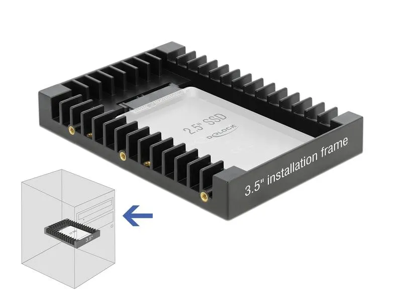 Delock 3.5-Einbaurahmen 2.5″ SATA