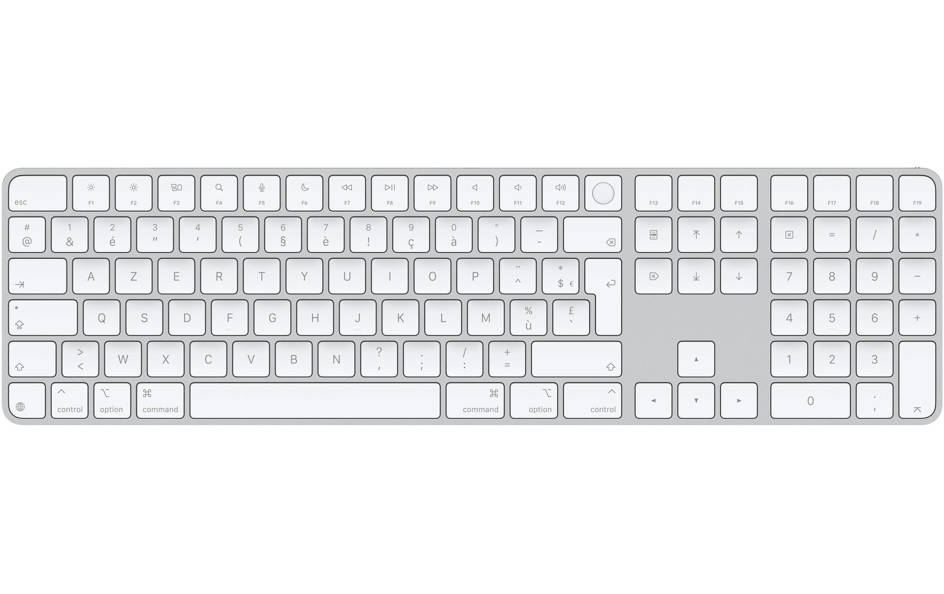 Apple Magic Keyboard mit Touch ID und Ziffernblock (FR Layout) Apple Magic Keyboard mit Touch ID und Ziffernblock (FR Layout)