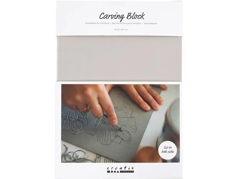Creativ Company Stempel Zubehör Linoldruckplatte Gummi A4 Creativ Company Stempel Zubehör Linoldruckplatte Gummi A4