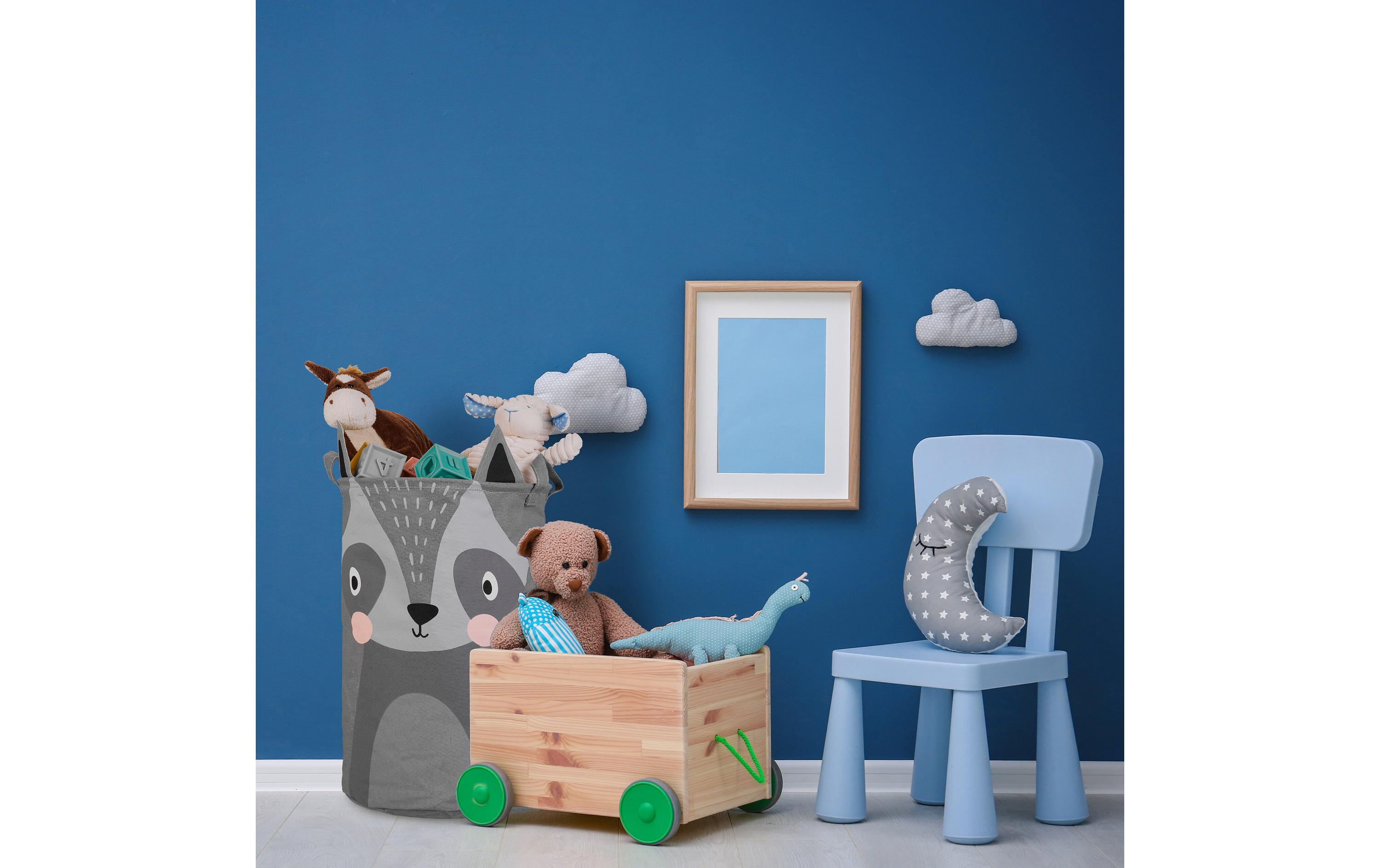 relaxdays Spielzeugkorb gross Waschbär