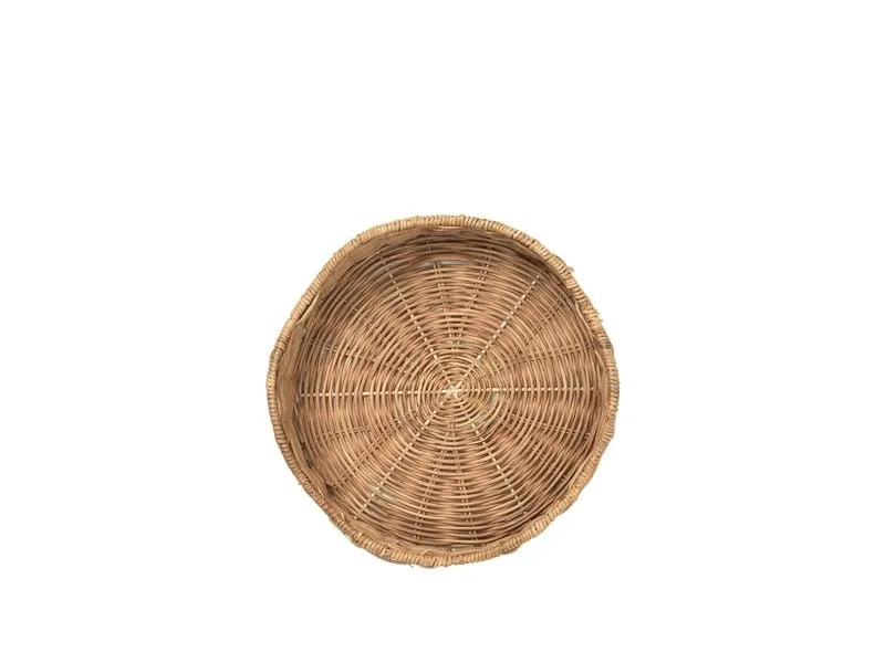 Broste Copenhagen LOLA Rattan Oval Natur Ø 30 cm x H 8 cm