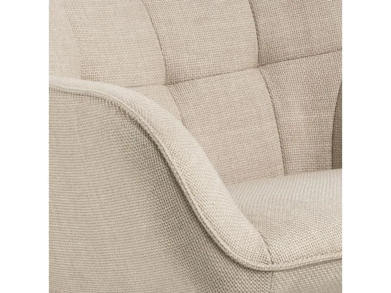 AC Design Sessel Redding Stahl/Textil, Beige AC Design Sessel Redding Stahl/Textil, Beige