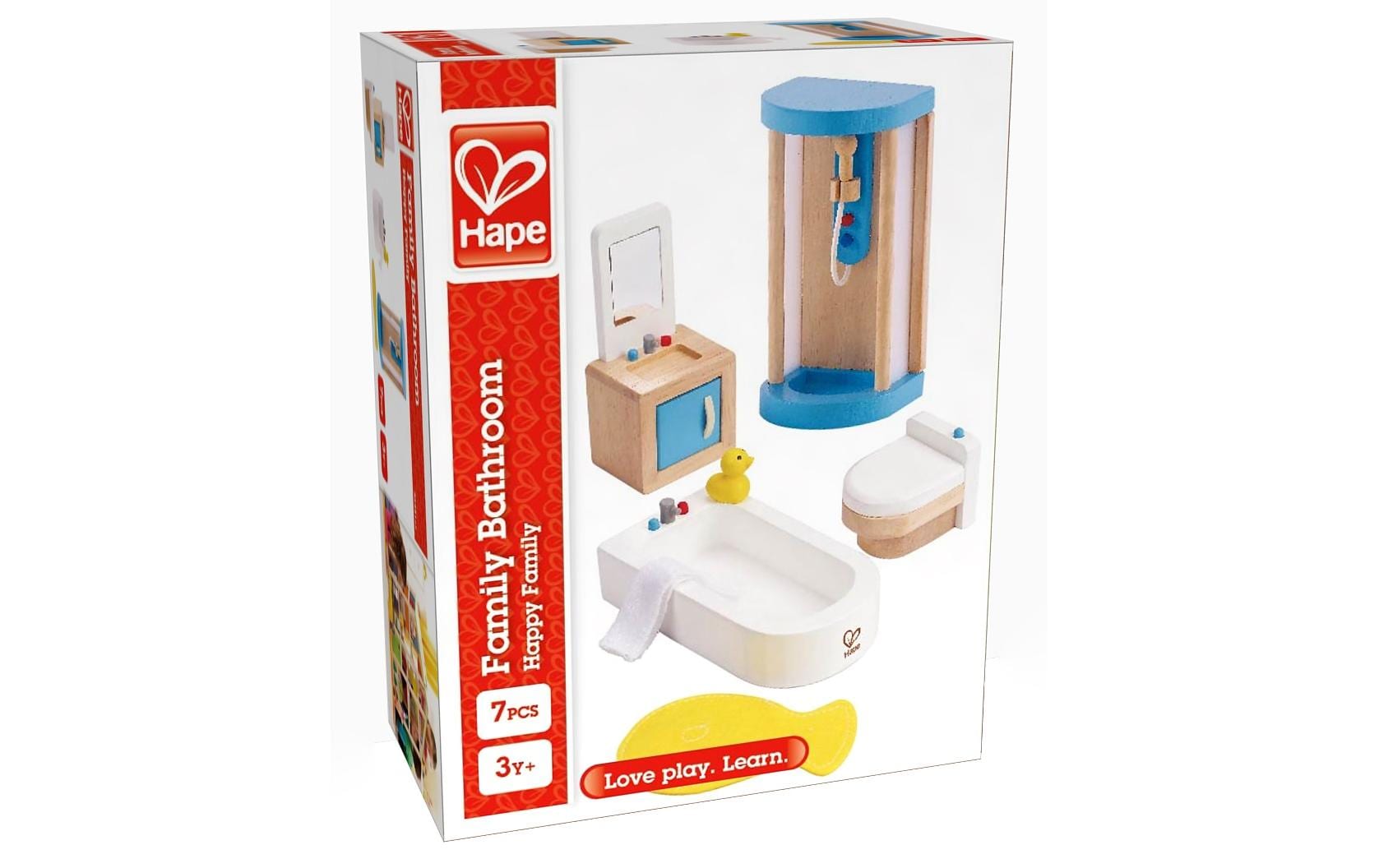 Hape Puppenhausmöbel Familienbad