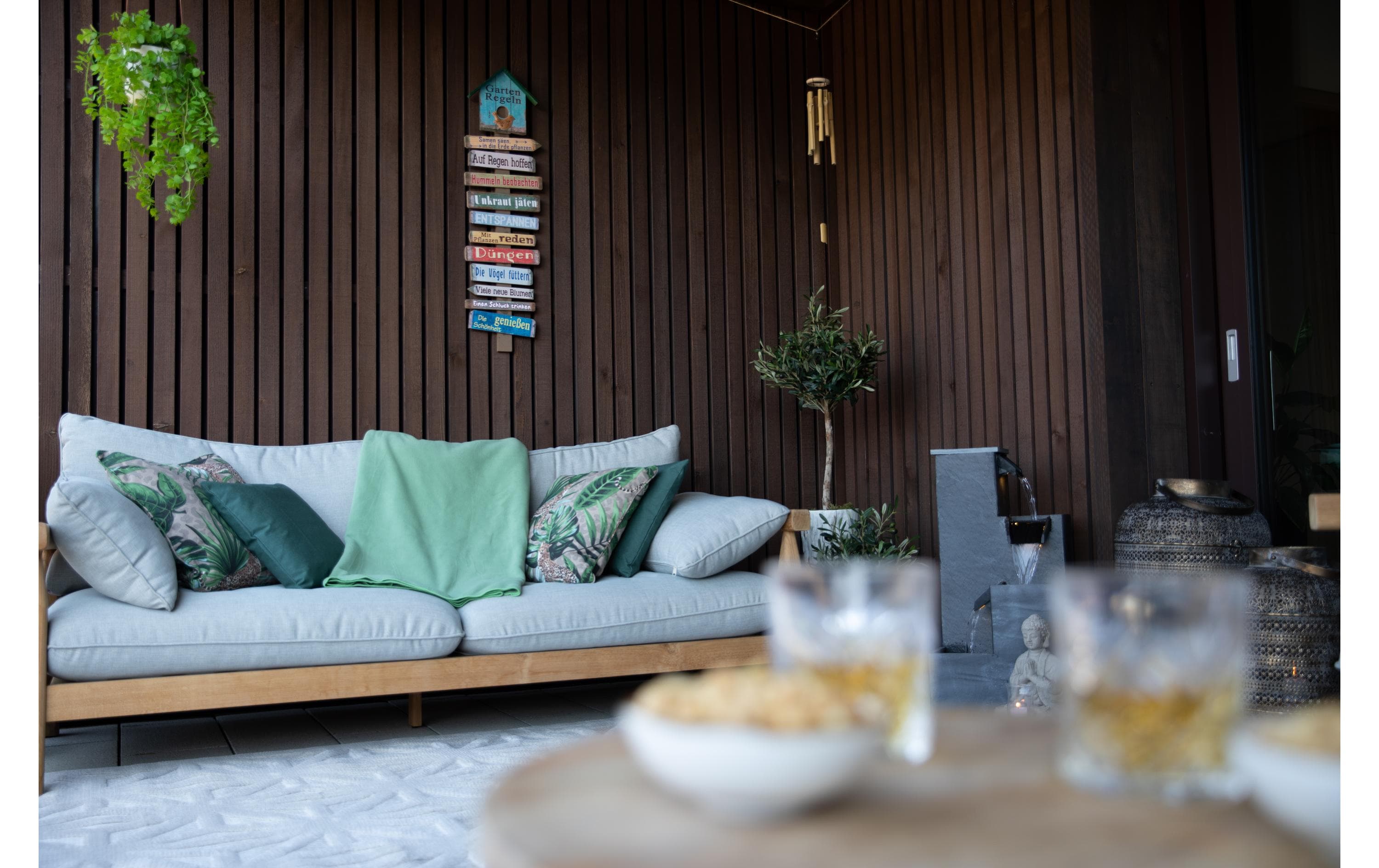 G. Wurm Schild Gartenregeln 28 x 96 cm