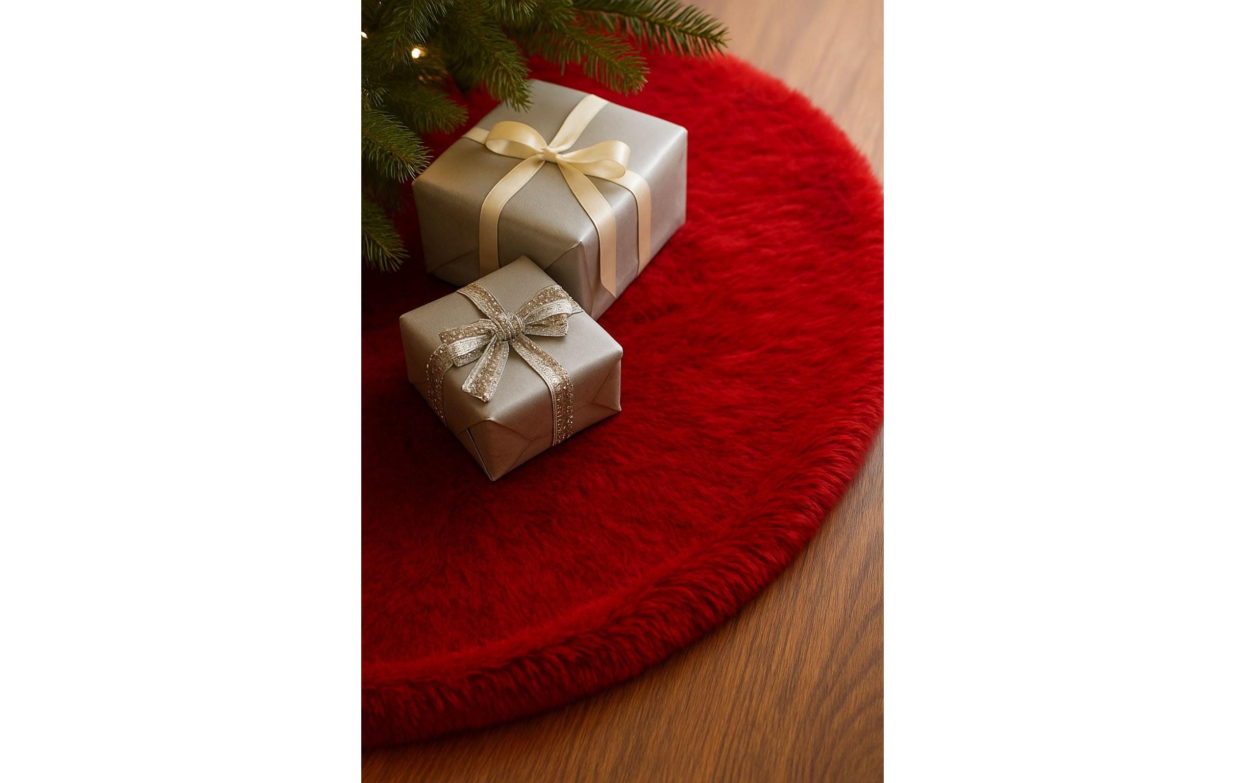 Conceptum Hypnose Weihnachtsbaumteppich Rot