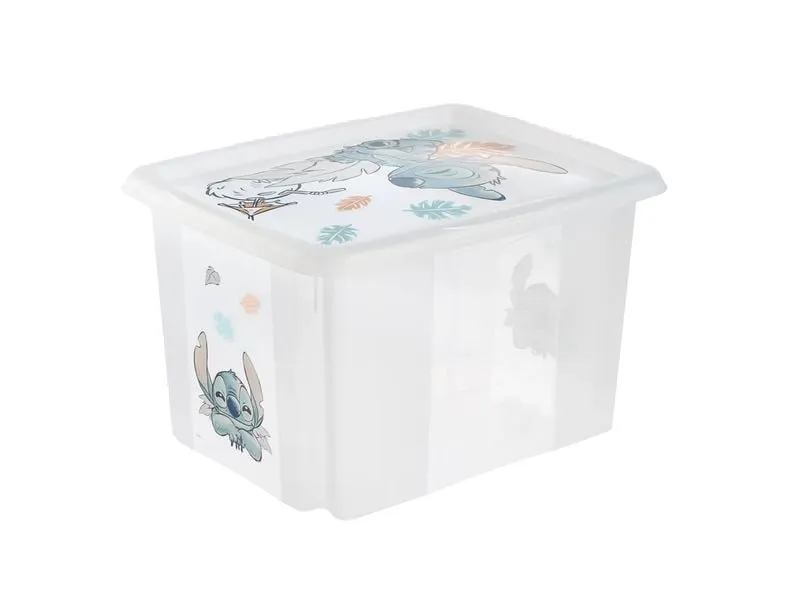 keeeper Karolina Stitch Aufbewahrungsbox Kunststoff 30 L Transparent keeeper Karolina Stitch Aufbewahrungsbox Kunststoff 30 L Transparent