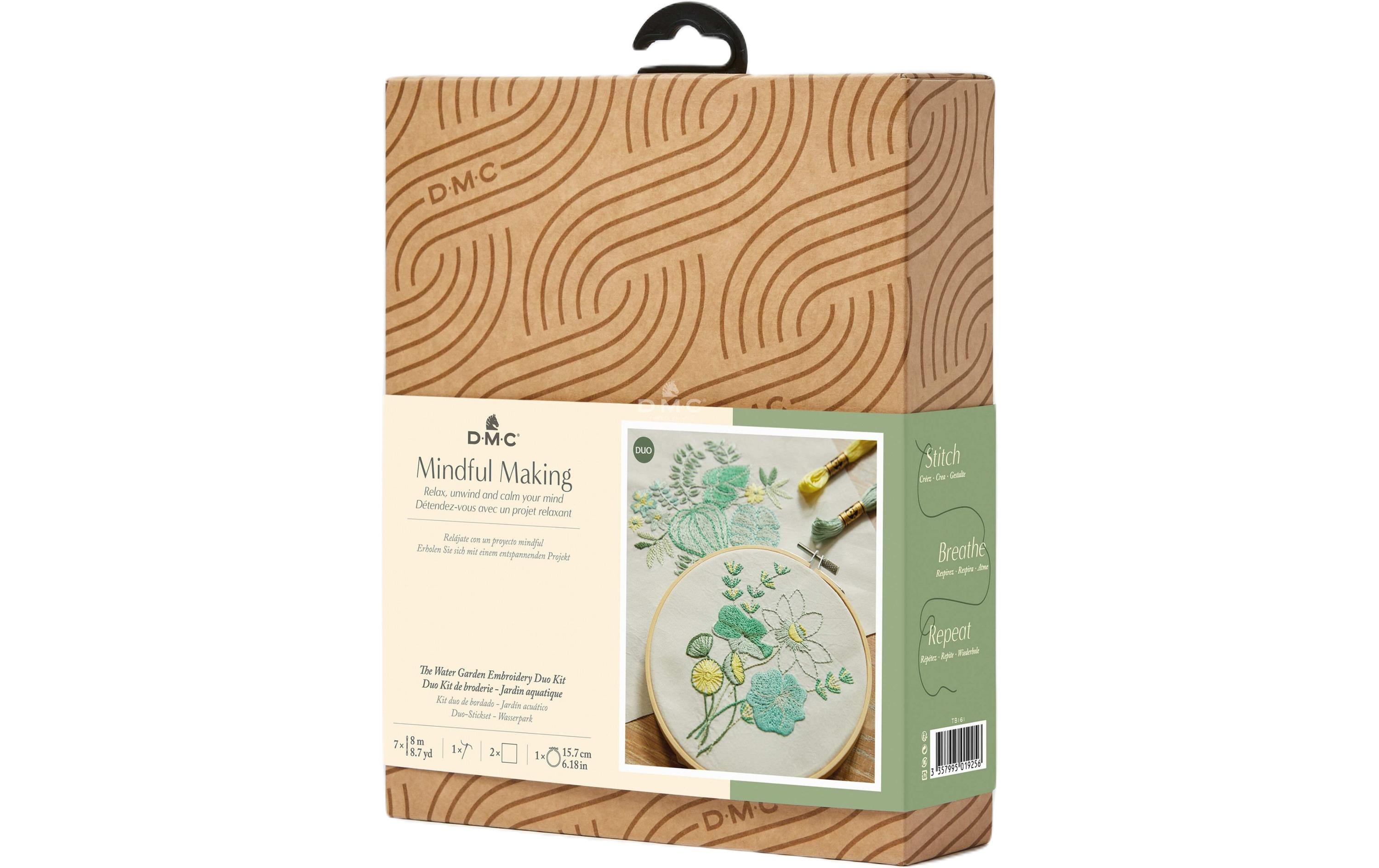 DMC Stickset Mindful Making Duo Wasserpflanzen, Ø 15.7 cm DMC Stickset Mindful Making Duo Wasserpflanzen, Ø 15.7 cm