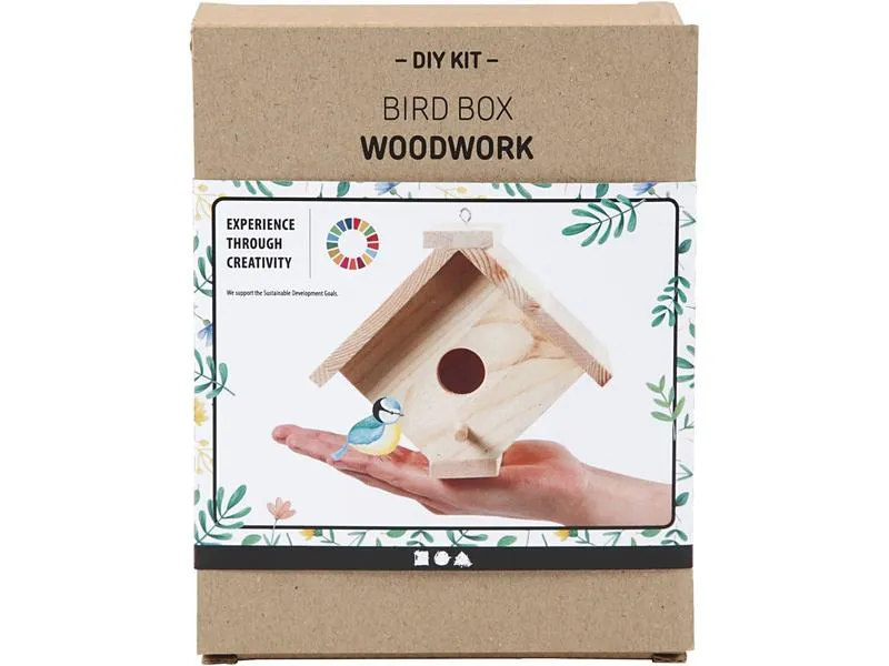 Creativ Company Holzartikel Vogelfutterhaus Set 14.5 x 16 x 13 cm Creativ Company Holzartikel Vogelfutterhaus Set 14.5 x 16 x 13 cm