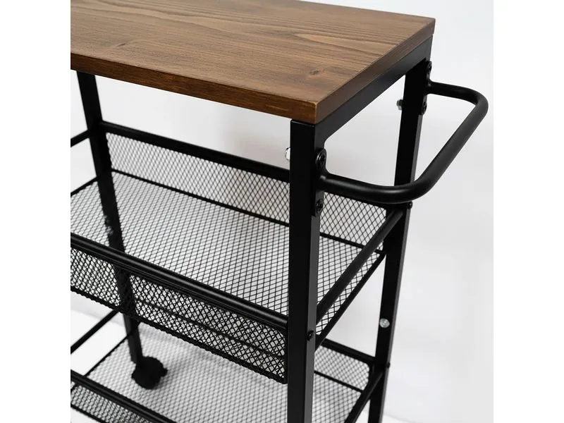 relaxdays Nischenwagen 77 x 22 x 45.5 cm Schwarz
