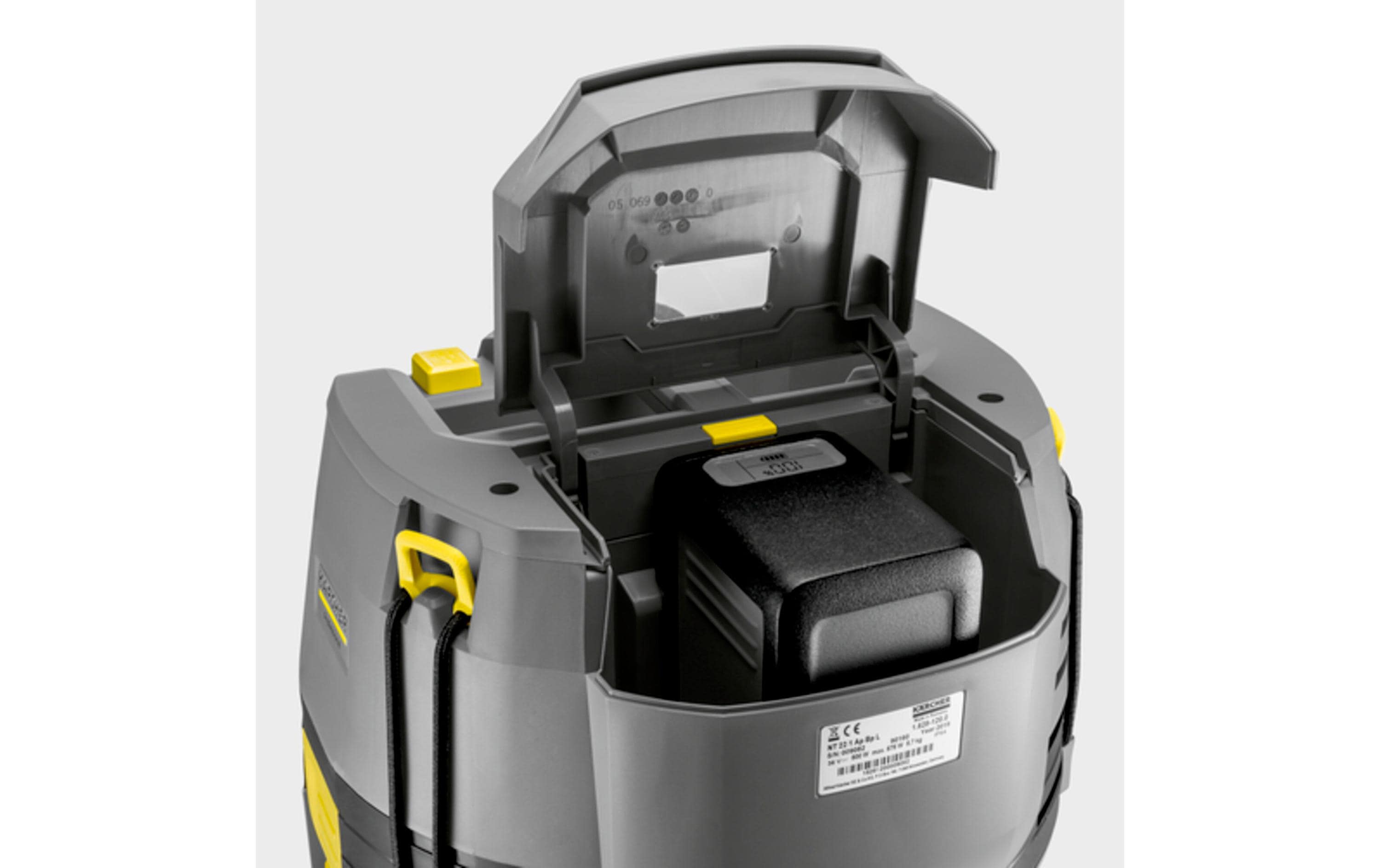 Kärcher Professional Akku-Nass-/Trockensauger NT 22/1 Ap Bp L, Solo