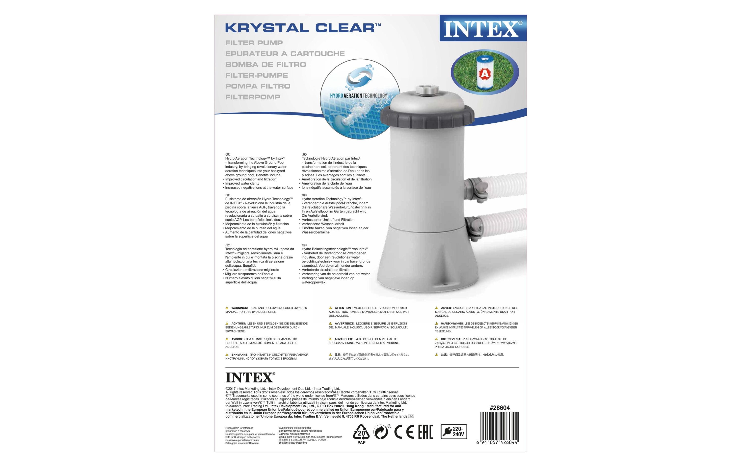 Intex Kartuschenfilterpumpe 2006 l/h Intex Kartuschenfilterpumpe 2006 l/h