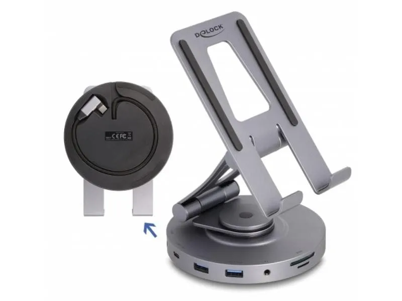 Delock Dockingstation USB-C - 360° drehbar Delock Dockingstation USB-C - 360° drehbar