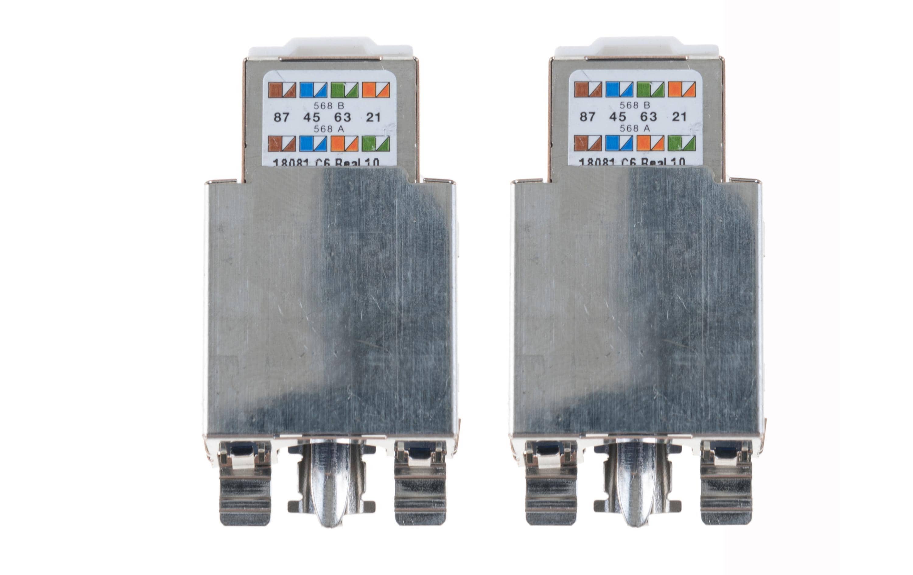 Feller EDIZIOdue Netzwerkdose UP 2x RJ45 Kat. 6 geschirmt Feller EDIZIOdue Netzwerkdose UP 2x RJ45 Kat. 6 geschirmt