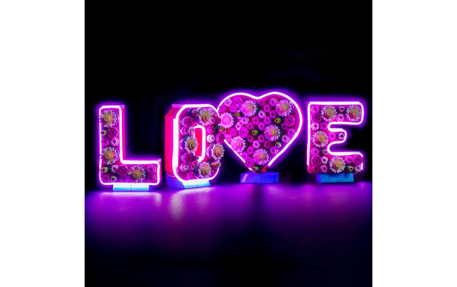 BrickBling LED-Licht-Set für LEGO® 40867 LOVE 4 Buchstaben
