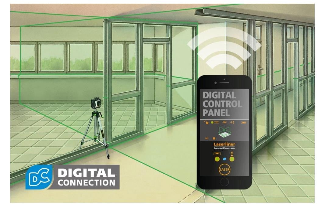 Laserliner Laser-Distanzmesser CompactPlane-Laser 3G Set 150 30 m