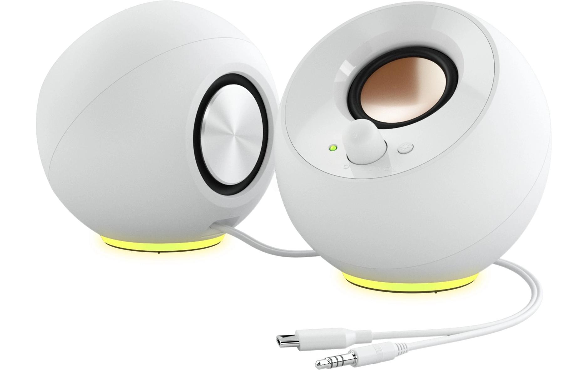 CREATIVE PC-Lautsprecher Pebble SE weiss