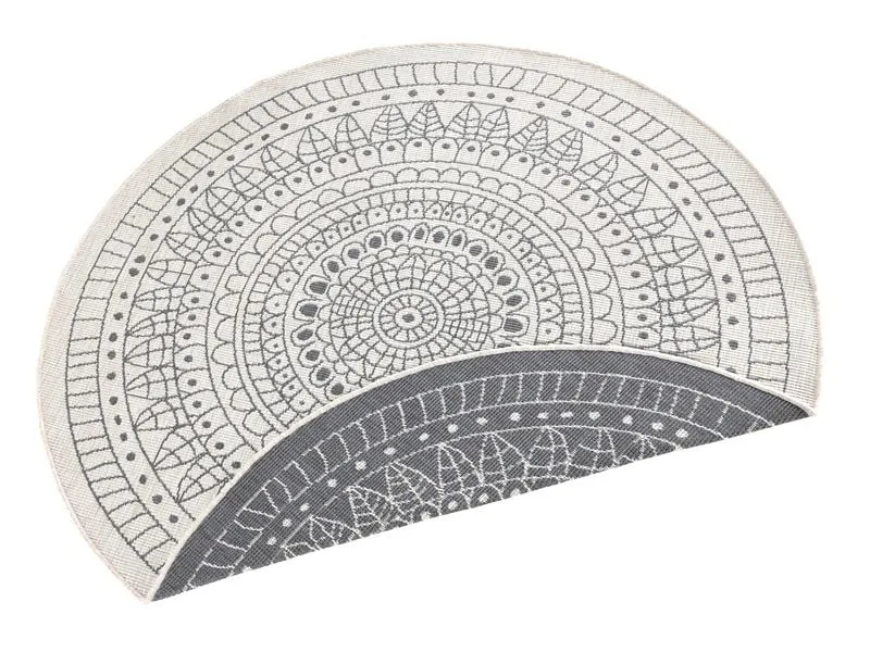 Hanse Home Teppich Porto Ø 140 cm, Grau/Crème Hanse Home Teppich Porto Ø 140 cm, Grau/Crème