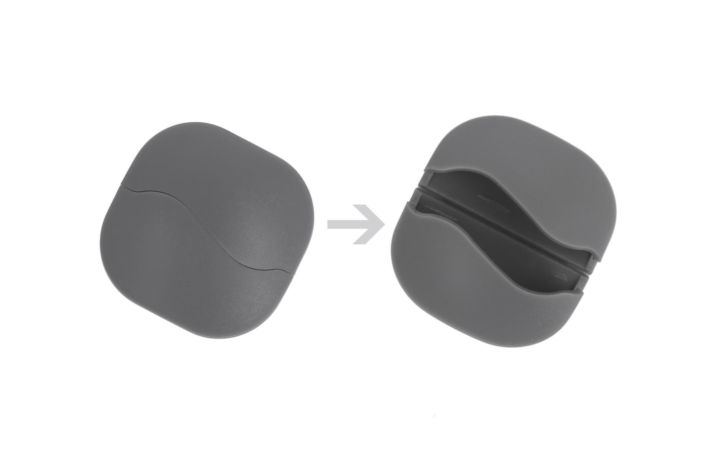 Delock Kabel-Clip 5 mm, 3x2 Stück, weiss, grau, schwarz Delock Kabel-Clip 5 mm, 3x2 Stück, weiss, grau, schwarz